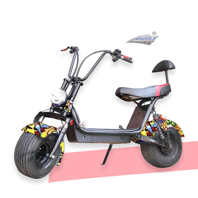 UAE Golf Cart Electric Scooter Medium Fat Tire with Removable 48V 12Ah Battery 1000W Motor 30 km/h Speed - View 3