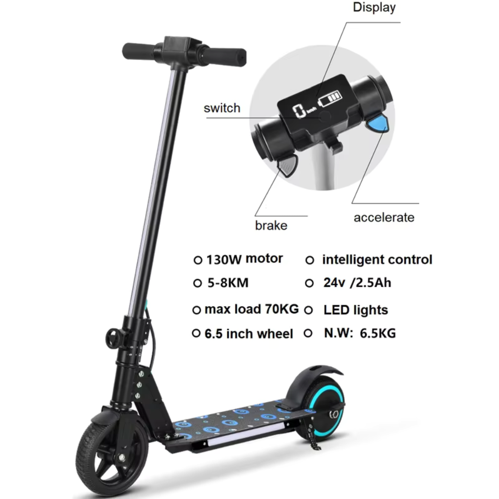 UAE Golf Cart Foldable 24V Electric Scooter for Kids 16 km/h Max Speed - View 7
