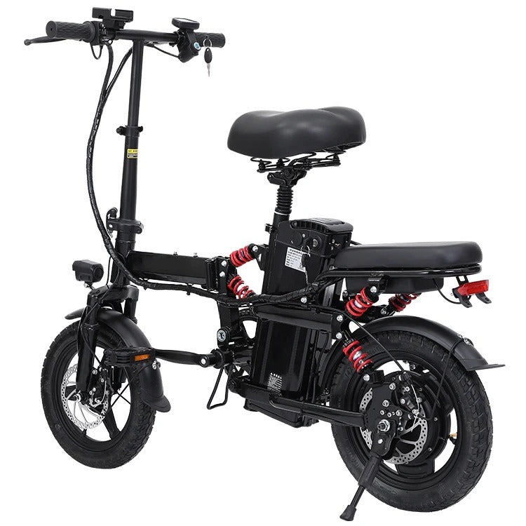 UAE Golf Cart Foldable Electric Bike 2 Seater 48V 350W with Pedal Assist, 14-inch Wheels, Removable Battery, 40 km Range, 120 kg Load - View 2