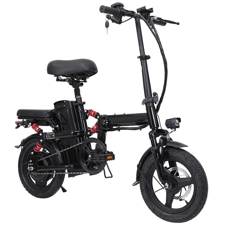 UAE Golf Cart Foldable Electric Bike 2 Seater 48V 350W with Pedal Assist, 14-inch Wheels, Removable Battery, 40 km Range, 120 kg Load - View 3