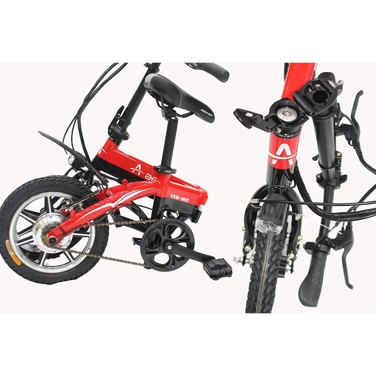 UAE Golf Cart Foldable Electric Bike 36V 250W with Pedal Assist, 14 inch Wheels, Aluminum Frame, 100kg Load, 35mph Speed, 35km Range - View 4