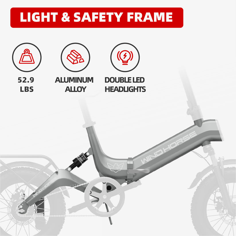 UAE Golf Cart Foldable Electric Bike WAVE W1 350W Motor 36V 10Ah 20MPH 16-inch Fat Tires - View 7