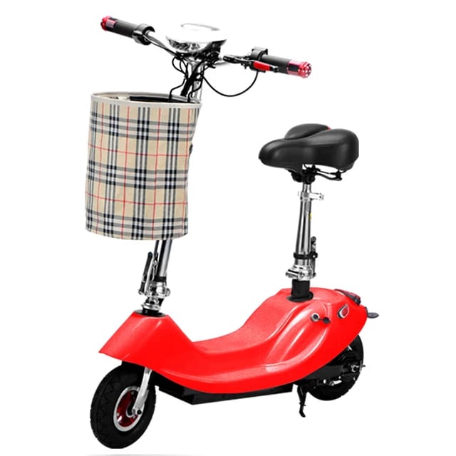 UAE Golf Cart Foldable Electric Scooter 24V 250W Seat Rubber Tyres Basket 75kg Load - View 8
