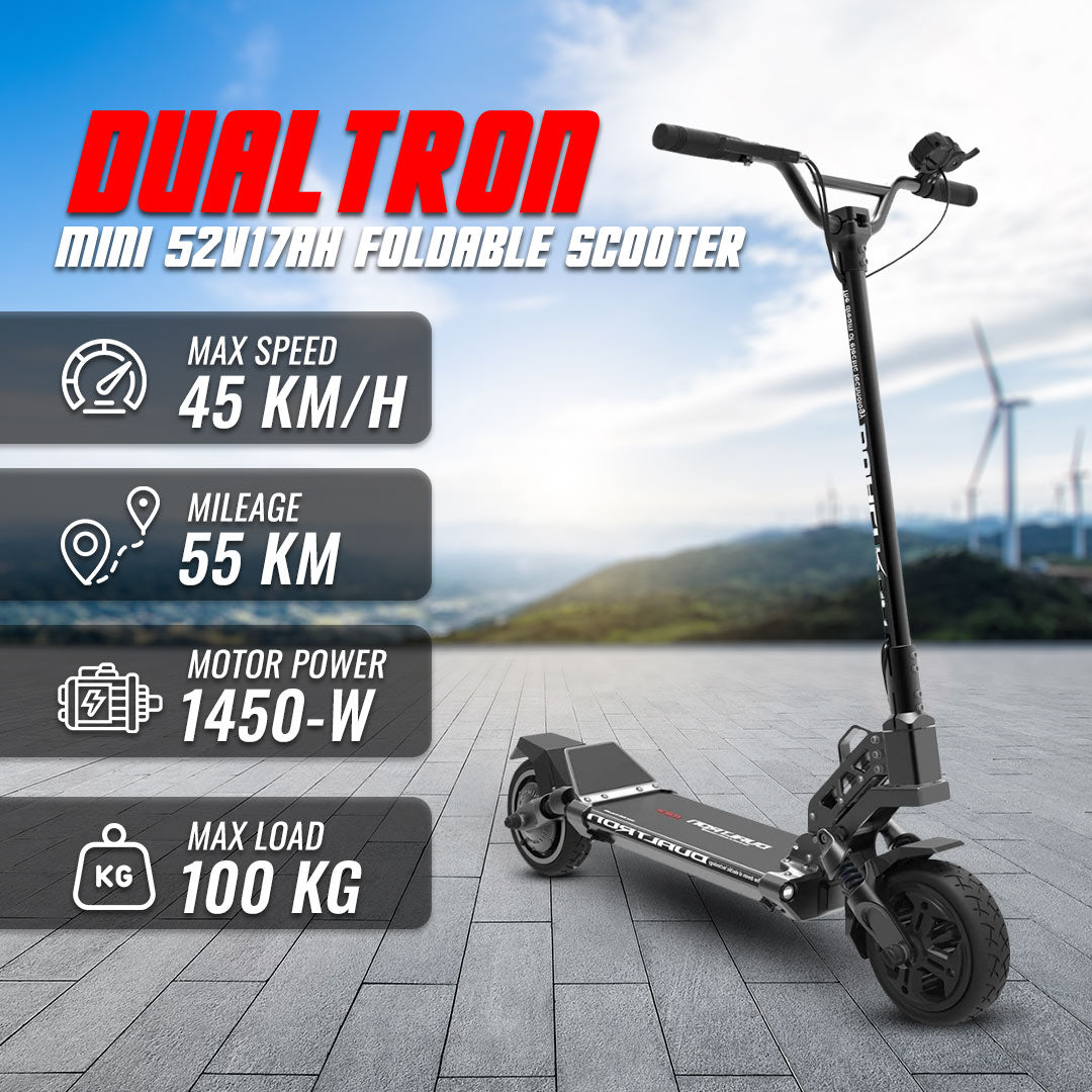 UAE Golf Cart Foldable Electric Scooter 52V 17Ah 45 km/h Max Speed 8.5" Tires 22kg Weight - View 6