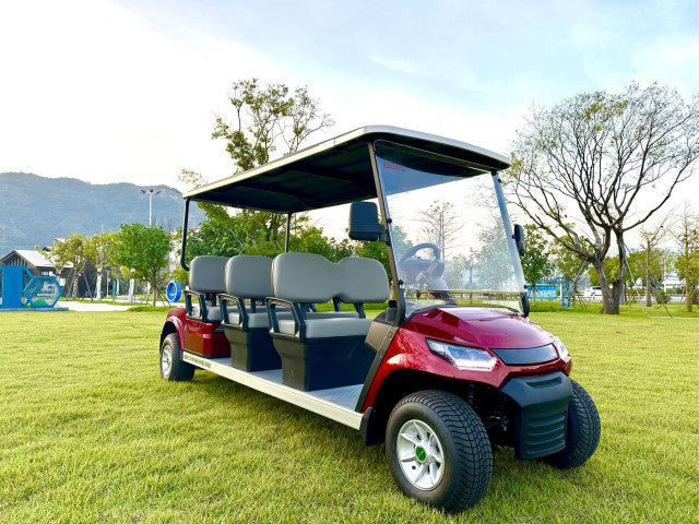 UAE Golf Cart - Luxury 6 Passenger Electric Golf Cart with 6 Forward Facing Seats and AC Motor - View 5