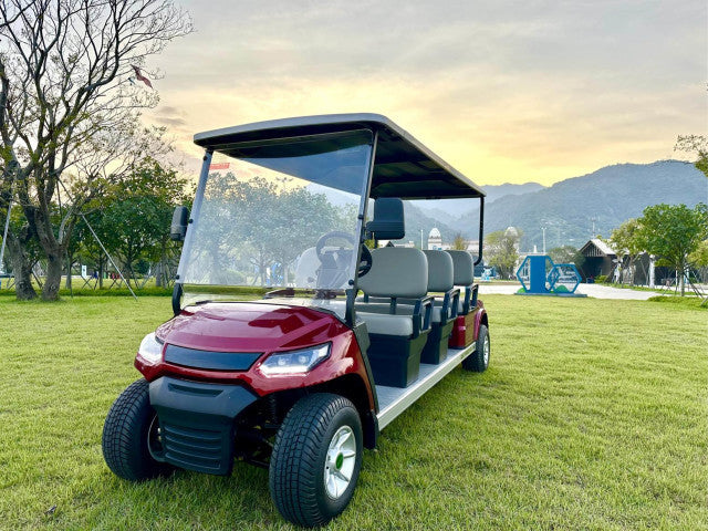 UAE Golf Cart - Luxury 6 Passenger Electric Golf Cart with 6 Forward Facing Seats and AC Motor - View 6