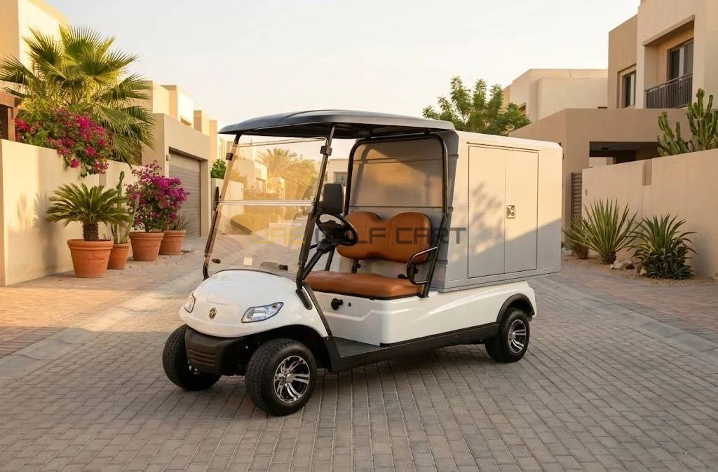 Buy Utility Golf Cart with Enclosed Lockable Cargo Box and 48V AC Drive - Utility Golf Carts - 2 Seater at UAE Golf Cart