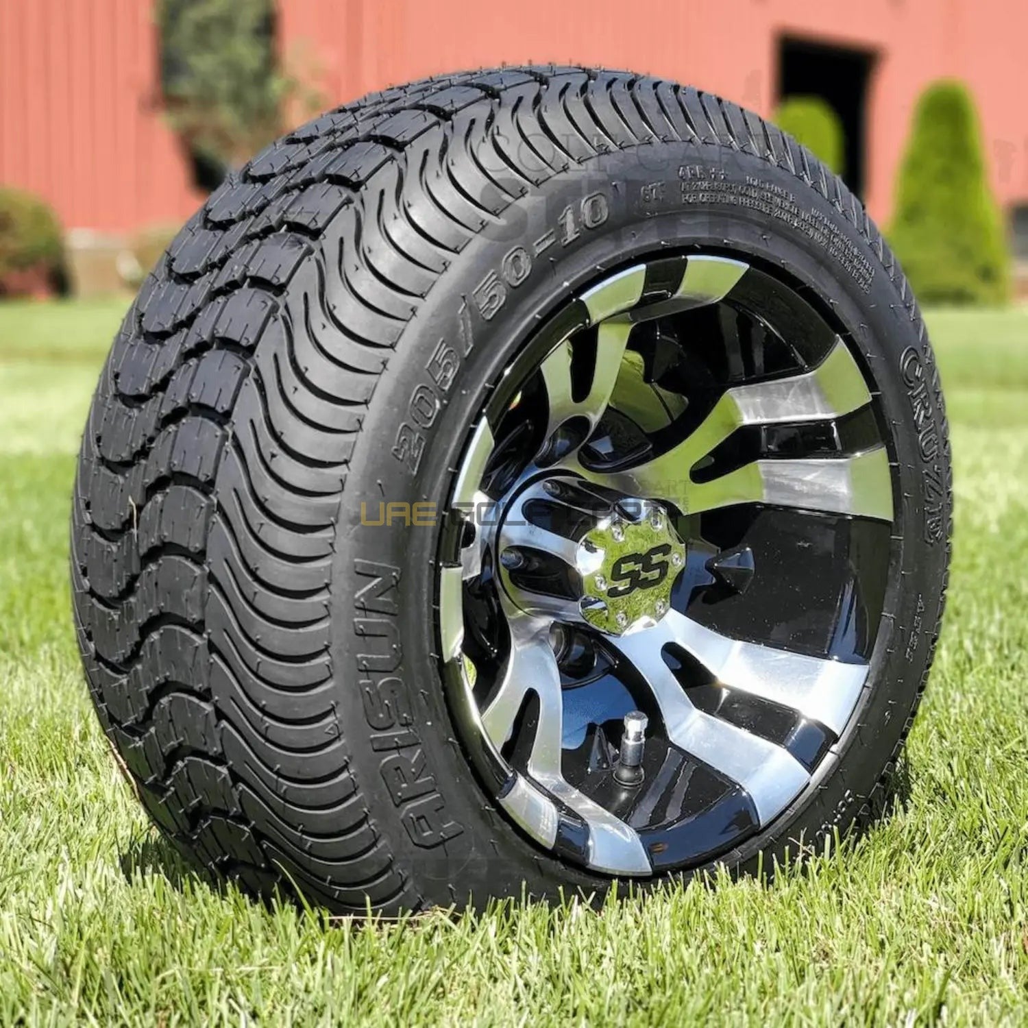 Buy 10 Inch Golf Cart Wheels and Tires Combo 205/50 10 Low Profile 4 Ply at UAE Golf Cart