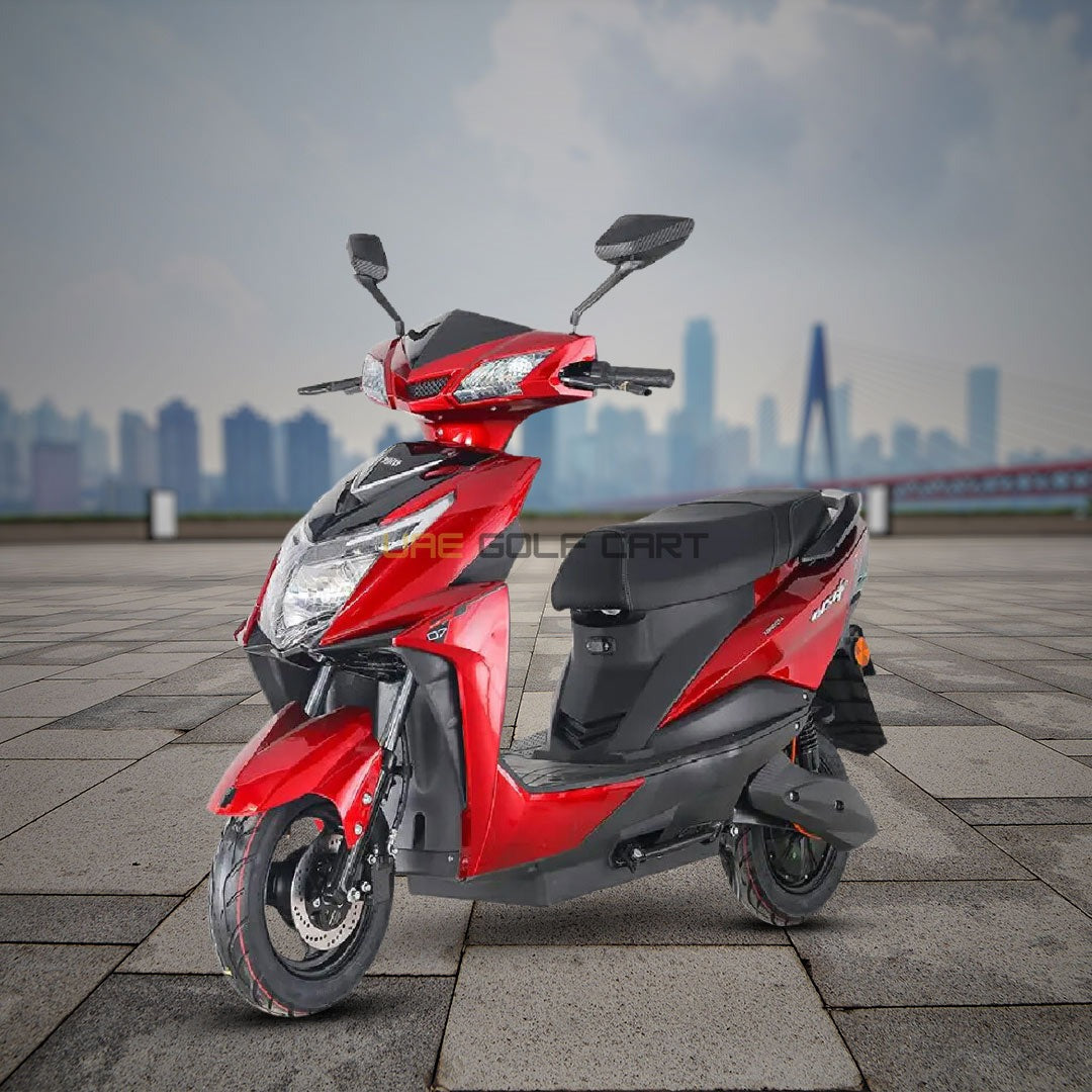 1200W Electric Moped Foldable with 60V 12Ah Battery, 40-60 km/h Speed, 30-40 km Range - Electric Grocery Bike - Close Up | UAE Golf Cart