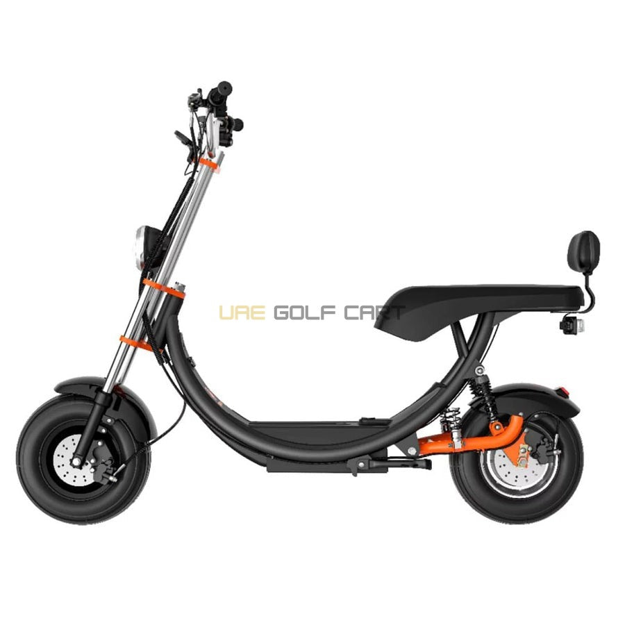 1200W Electric Scooter with 12" Wheels, Hydraulic Brakes, 50km/h Speed, 60km Range, 200kg Load, Off‑Road for UAE - Electric Motorbikes & Mopeds - Close Up | UAE Golf Cart