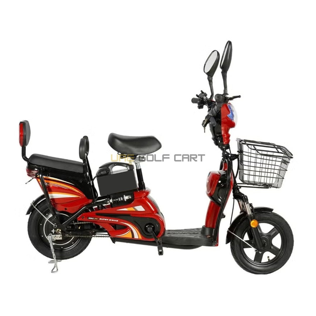 14in Electric Pedal Assist Bike with 500W Motor, 48V 12Ah Battery and Grocery Basket - Electric Motorbikes & Mopeds - Photo 14 | UAE Golf Cart