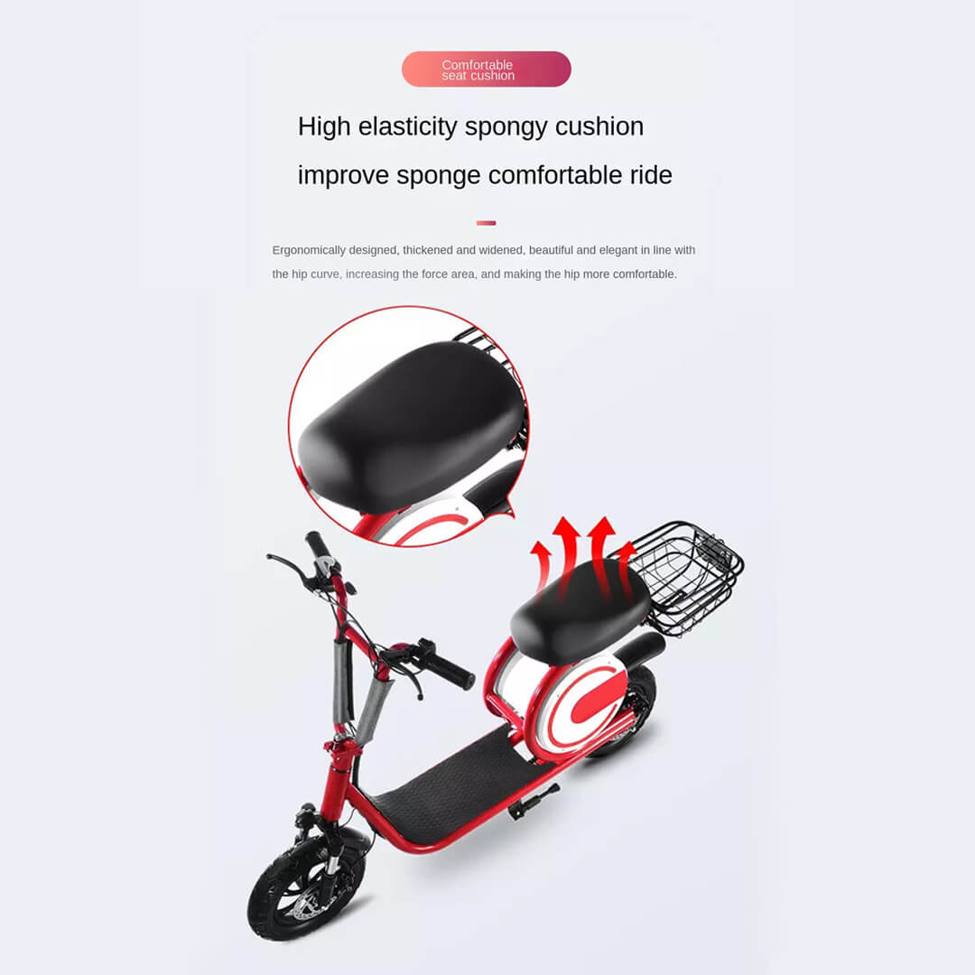 UAE Golf Cart Foldable Electric Bike 350W Brushless Motor 25 km/h Top Speed 15 Mile Range 100 kg Load Capacity 34.5 lbs Weight - View 16