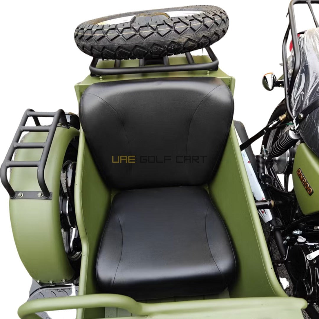 200cc Off‑Road Three‑Wheeled Motorbike with Sidecar, 90 km/h Max Speed, 12L Fuel Tank, 3‑Passenger - Electric Motorbikes & Mopeds - Photo 10 | UAE Golf Cart
