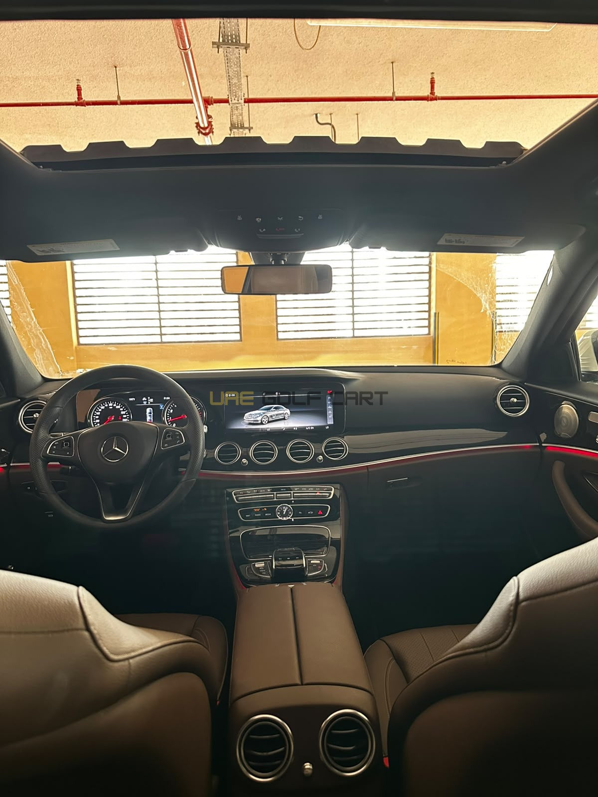 2018 Mercedes-Benz E 300 American Specs | 57,000 km | Excellent Condition - Close Up | UAE Golf Cart