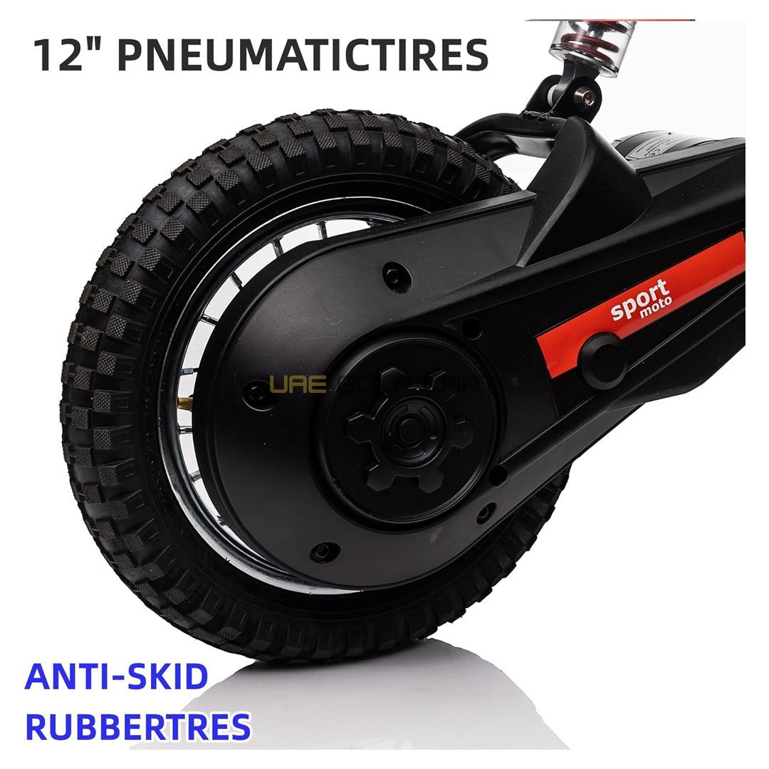 24V 350W Electric Kids Dirt Bike with Leather Seat and Rubber Tyres - Electric Motorbikes & Mopeds - Photo 18 | UAE Golf Cart
