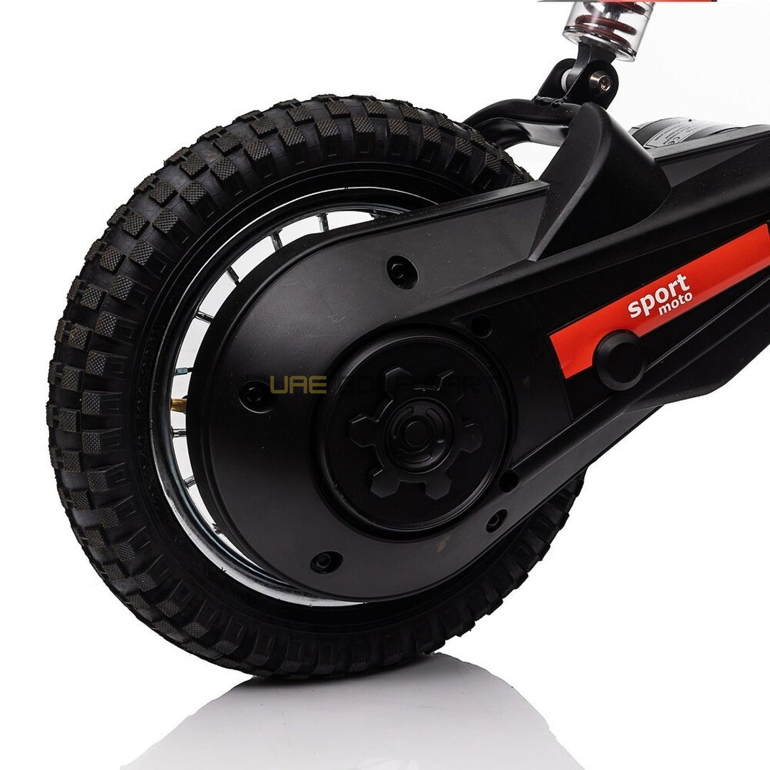 24V Electric Kids Dirt Bike with Rubber Tyres and Leather Seat - Electric Dirt Bikes - Photo 16 | UAE Golf Cart