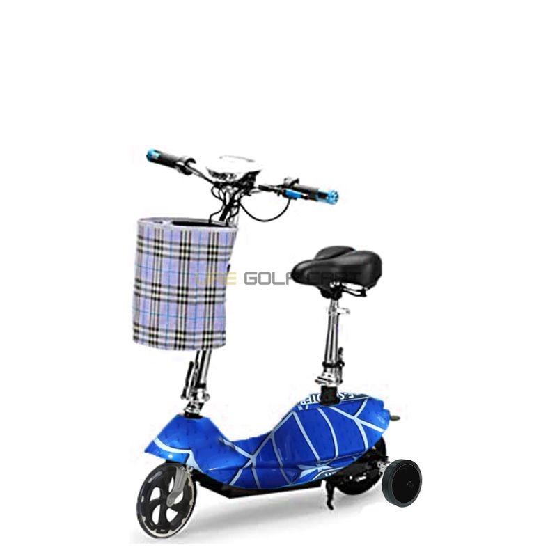 24V Foldable Electric Scooter for Kids with Seat, Training Wheels and Adjustable Handlebars – 6 inch PU Tyres - Foldable Electric Scooters - Photo 5 | UAE Golf Cart
