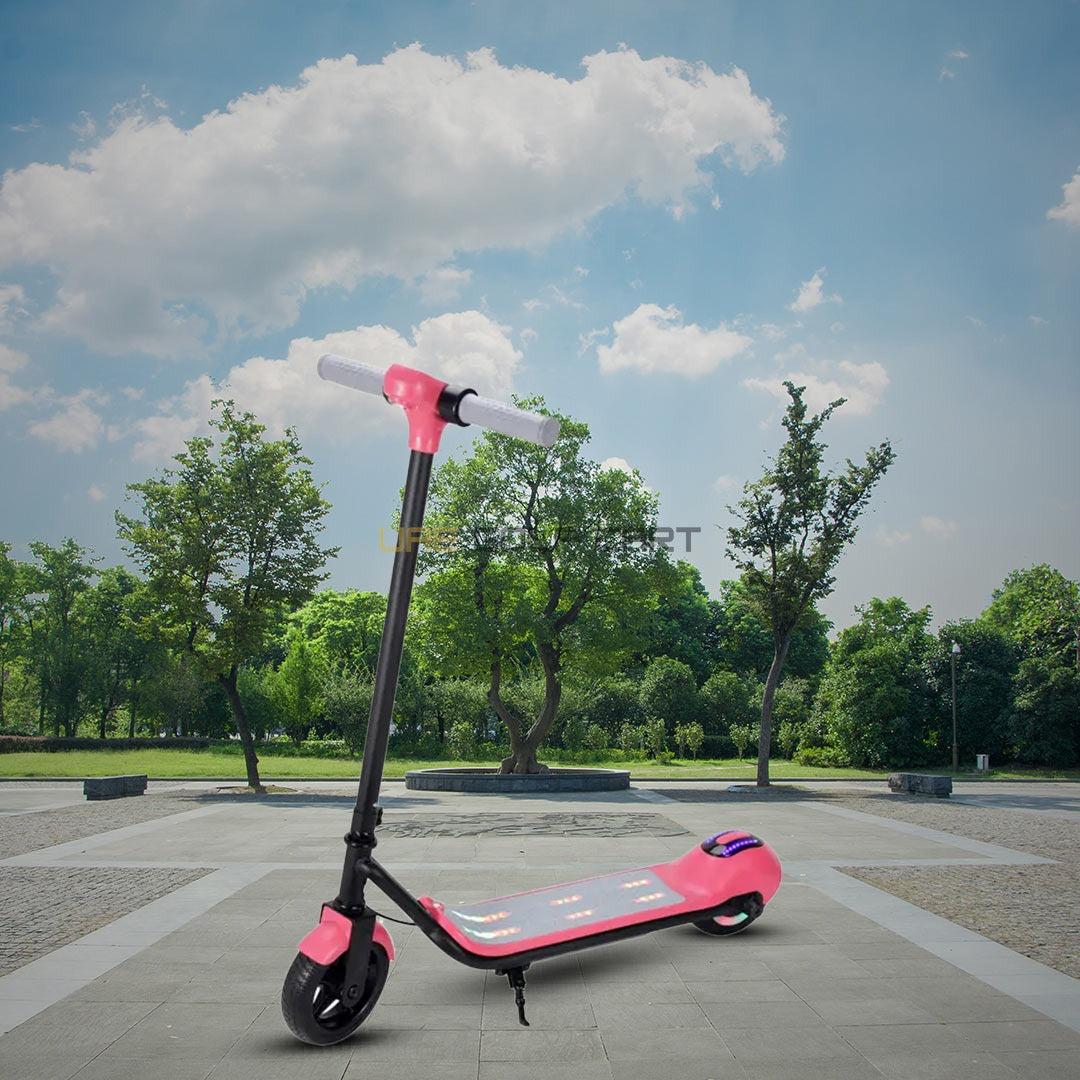 24V Foldable Kids Electric Scooter with LED Lights, Adjustable Handlebar, 150W Motor, 6kg - Foldable Electric Scooters - Photo 8 | UAE Golf Cart