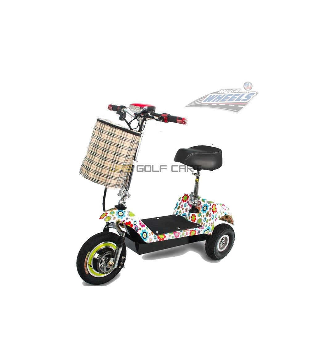 3 Wheel Electric Scooter 350W 25 km/h 36V 12Ah Foldable with Seat and Basket 100-120kg Load - Foldable Electric Scooters - Photo 5 | UAE Golf Cart