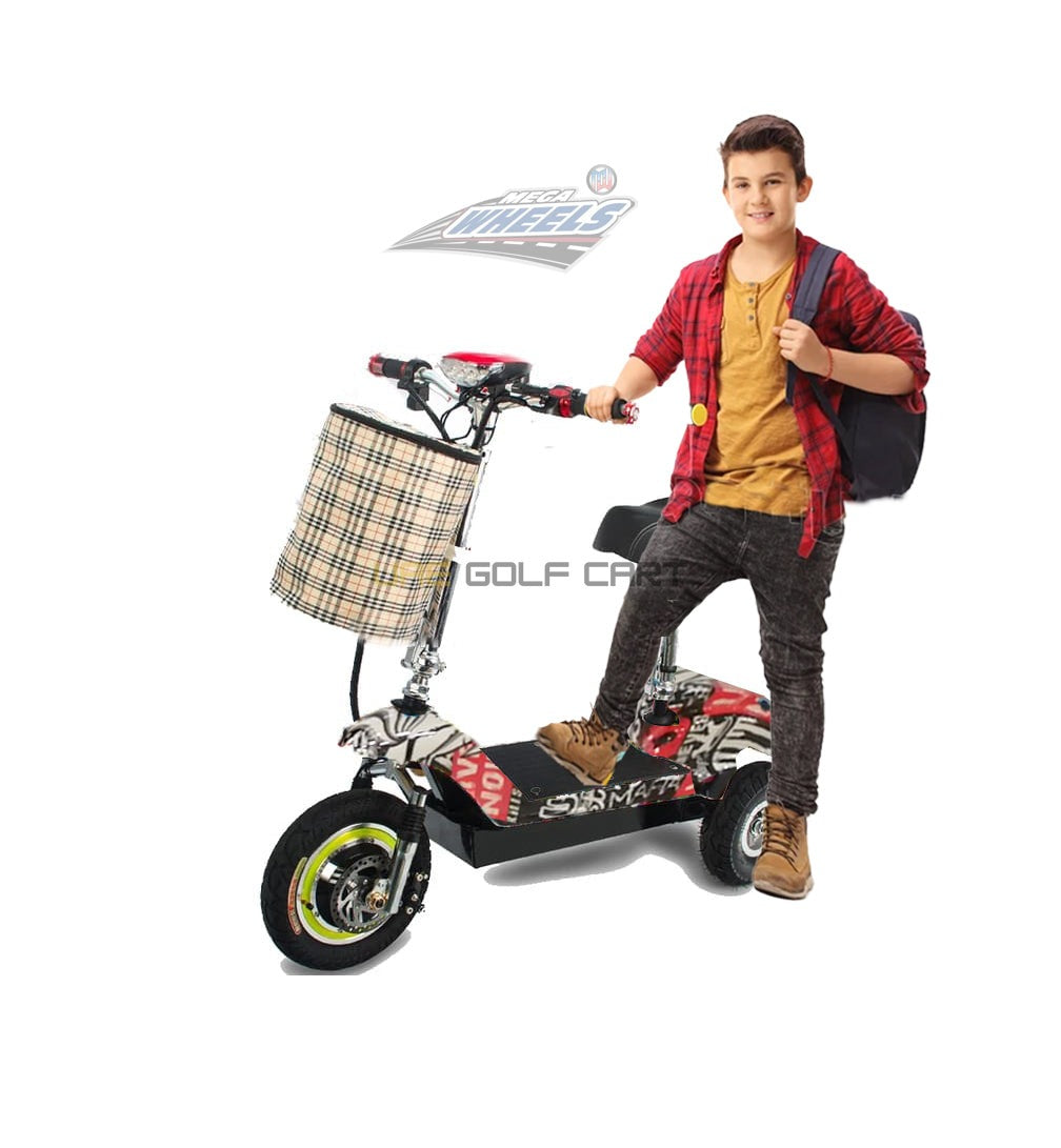 3 Wheel Electric Scooter 350W 25 km/h 36V 12Ah Foldable with Seat and Basket 100-120kg Load - Foldable Electric Scooters - Photo 9 | UAE Golf Cart