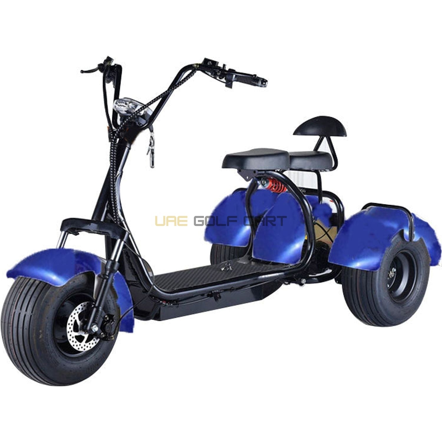 Buy 3 Wheel Electric Scooter Trike 60V 12Ah Fat Tire 200kg Capacity - Electric Motorbikes & Mopeds at UAE Golf Cart