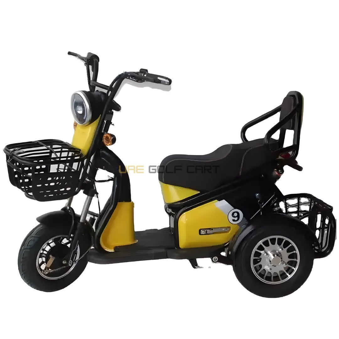 3-Wheel Electric Scooter with Dual Seats and Basket - Electric Motorbikes & Mopeds - Photo 21 | UAE Golf Cart