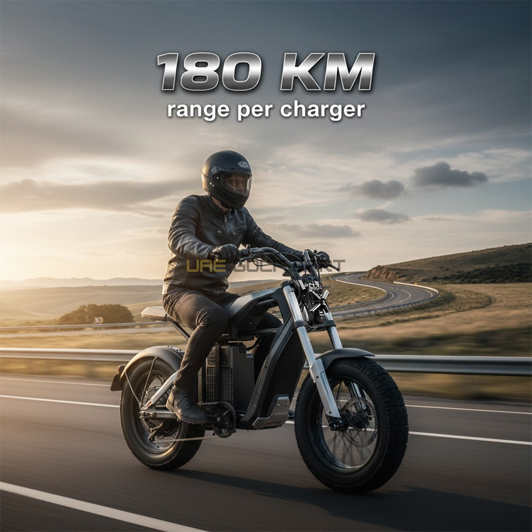 3000W Electric Bike with 1440Wh Battery, 90km Range, 35mph Top Speed, Hydraulic Disc Brakes, Dual Suspension – Off‑Road Use - Electric Bikes - Photo 6 | UAE Golf Cart