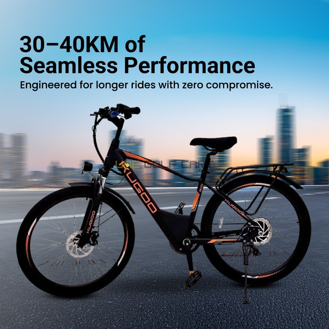 36V 13Ah Electric Bike with Seat - 32 km/h Speed, 30-40 km Range, 75 kg Load Capacity - Electric Bikes | UAE Golf Cart