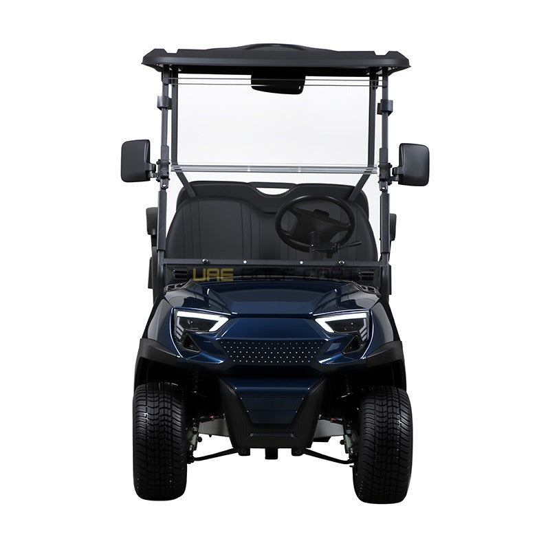 4 Passenger Electric Golf Cart with Rear Flip Seat and Lithium Battery - Normal Golf Carts - 2+2 Seater - Close Up | UAE Golf Cart