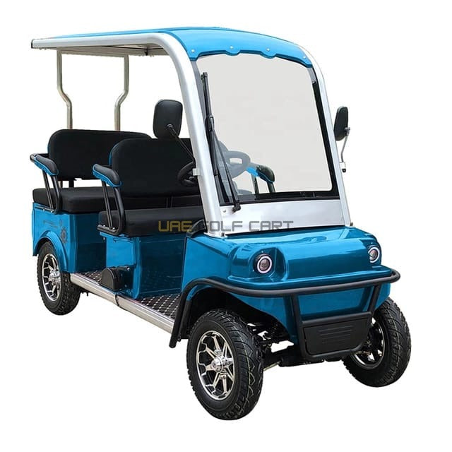 4 Seater Electric Community Golf Cart with 60V Battery and Regenerative Braking - Normal Golf Carts - 4 Seater - Close Up | UAE Golf Cart