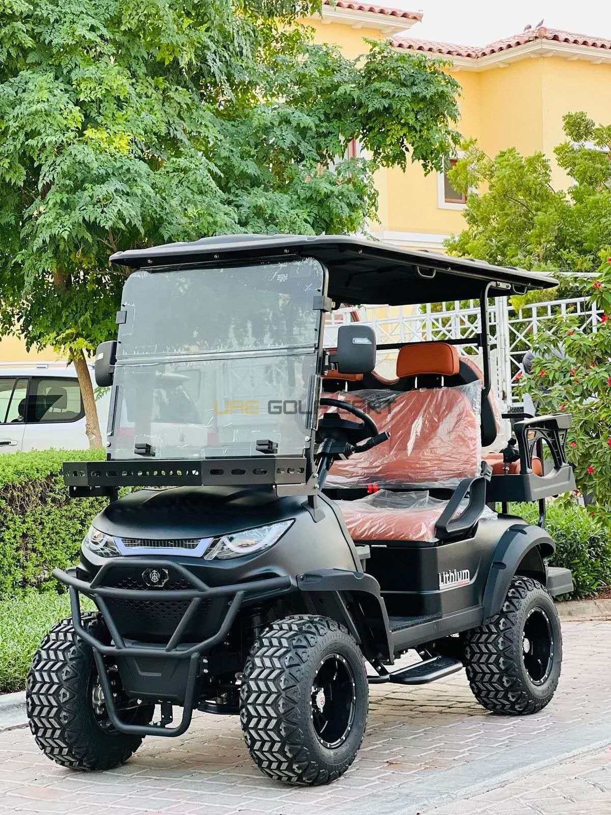Buy 4 Seater Off Road Electric Golf Cart with Touchscreen and Lithium Battery - Normal Golf Carts - 2+2 Seater at UAE Golf Cart