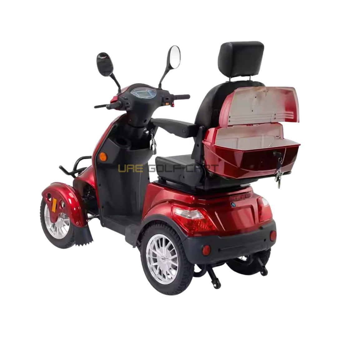 4 Wheels Electric Scooter with Comfortable Seat 1000W 60V 30-50 km Range - Electric Motorbikes & Mopeds | UAE Golf Cart