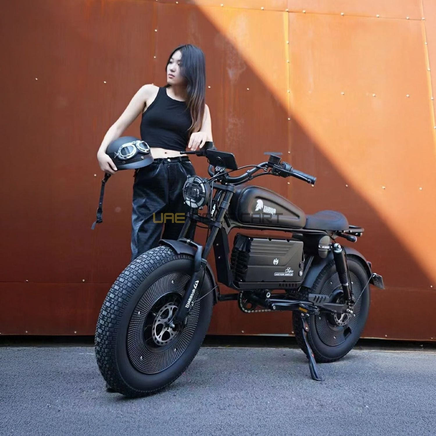 Buy 48V 1000W Electric Scooter with Removable 15Ah Battery, Fat 20x4.0 Tires, Seat, 65 km/h Top Speed, 150 kg Load - Electric Motorbikes & Mopeds at UAE Golf Cart