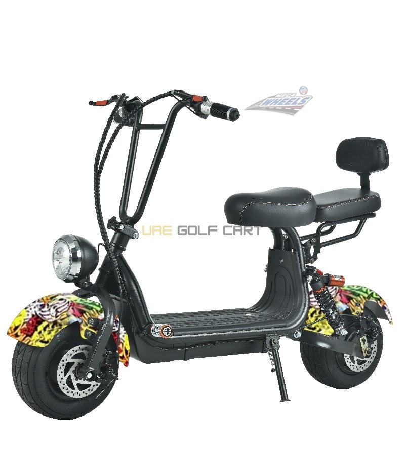 48V 1000W Mini Fat Tyre Electric Scooter with Removable Battery and Dual Seat - Electric Motorbikes & Mopeds - Photo 12 | UAE Golf Cart