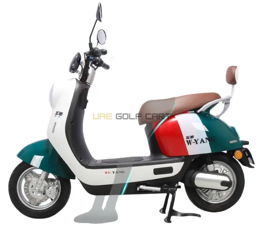 48V 1200W Electric Scooter - 40-45 km/h, 200kg Load, Foldable, LED Lights - Electric Grocery Bike - Close Up | UAE Golf Cart