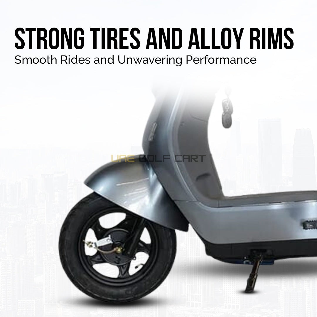 48V 1200W Electric Scooter - 40-45 km/h, 200kg Load, Foldable, LED Lights - Electric Grocery Bike - Photo 10 | UAE Golf Cart