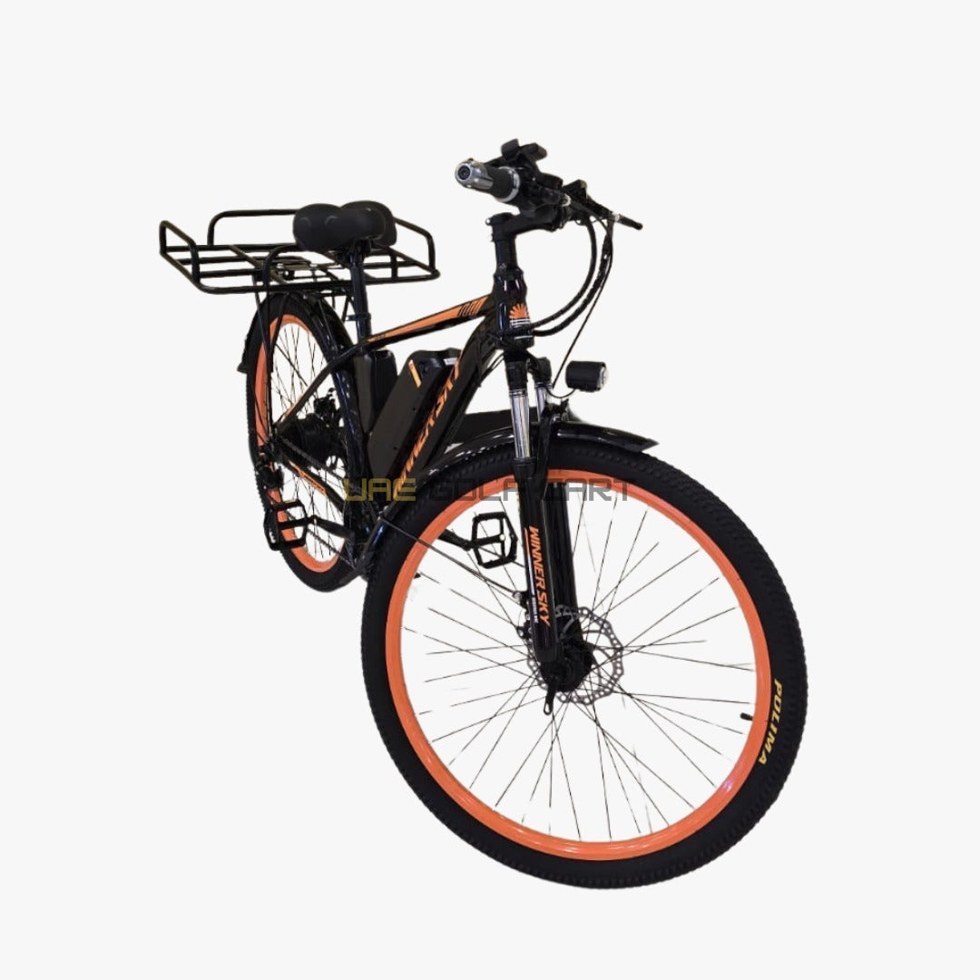 48V 13Ah Electric Bike with Removable Battery, Front LED, Rear Carrier, Advanced Suspension and 27.5" Tires - Electric Bikes - Photo 4 | UAE Golf Cart