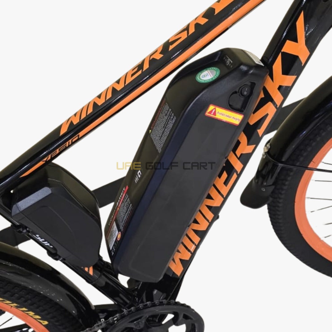 48V 13Ah Electric Bike with Removable Battery, Front LED, Rear Carrier, Advanced Suspension and 27.5" Tires - Electric Bikes - Photo 7 | UAE Golf Cart