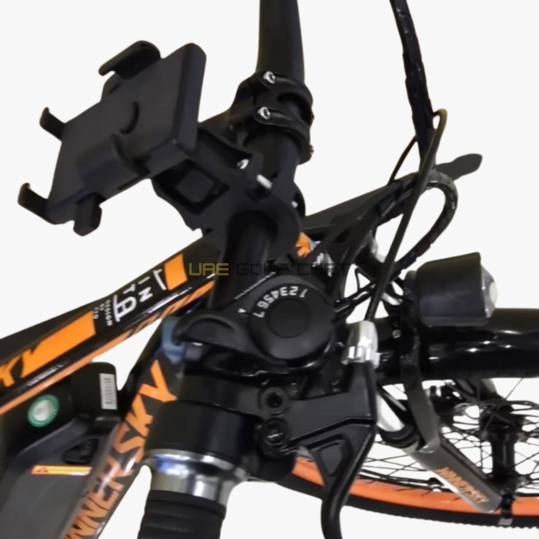 48V 13Ah Electric Bike with Removable Battery, Front LED, Rear Carrier, Advanced Suspension and 27.5" Tires - Electric Bikes - Photo 8 | UAE Golf Cart