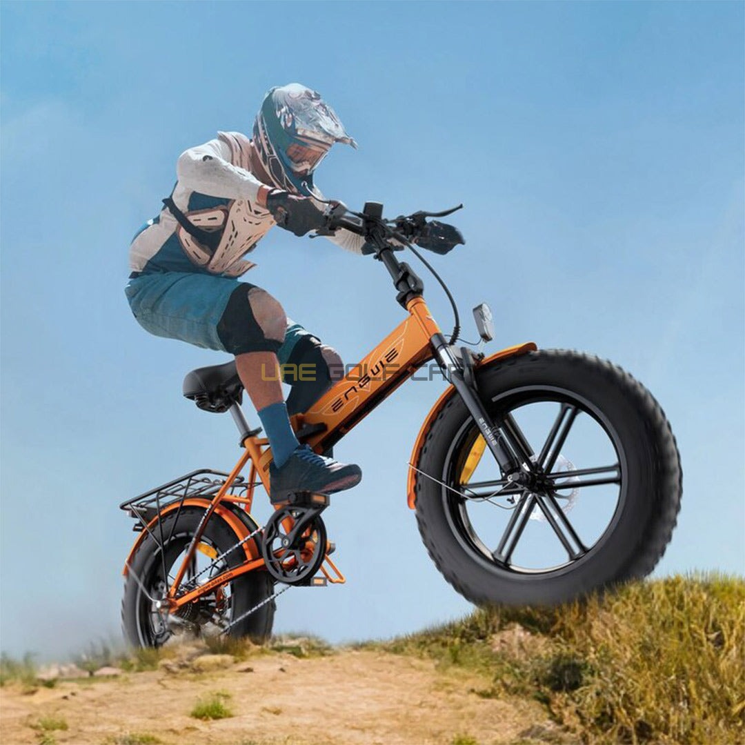 48V 13Ah Electric Fat Mountain Bike with 750W Motor, 25 km/h Speed, Foldable Frame, 150kg Load Capacity - Electric Bikes | UAE Golf Cart