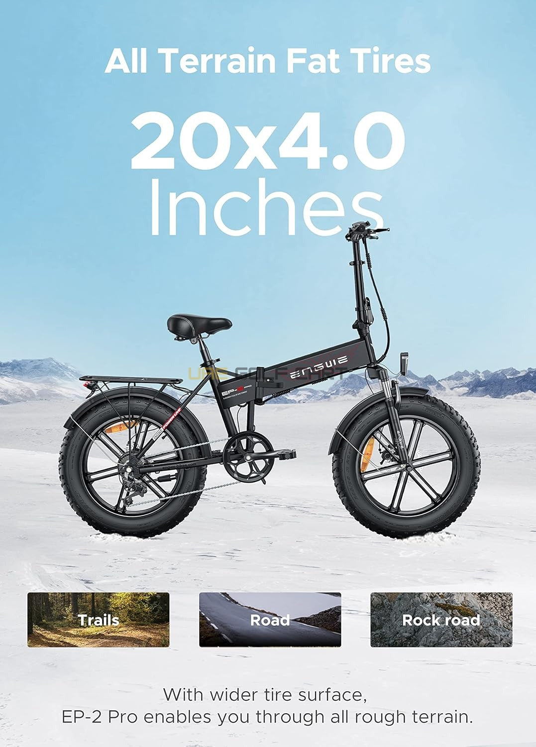 48V 13Ah Electric Fat Mountain Bike with 750W Motor, 25 km/h Speed, Foldable Frame, 150kg Load Capacity - Electric Bikes - Photo 17 | UAE Golf Cart
