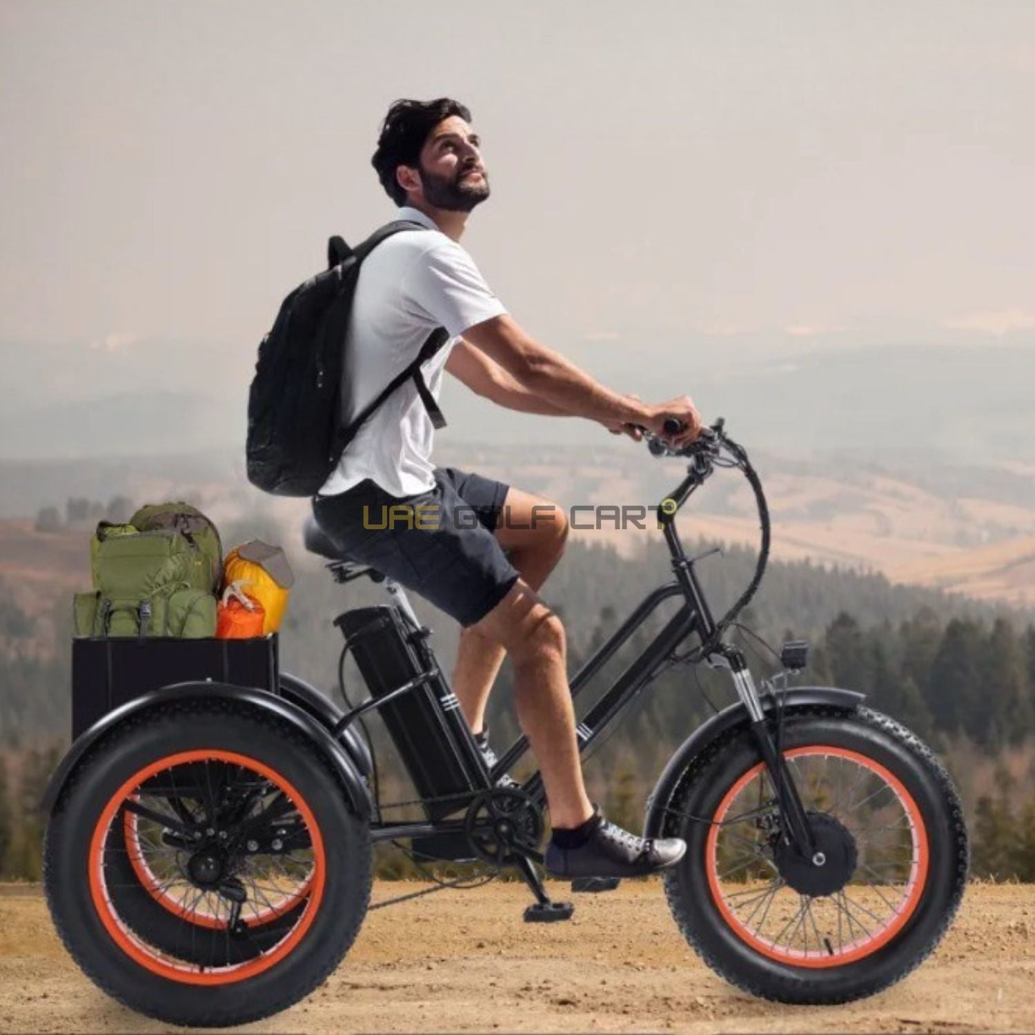Buy 48V 15.6Ah Electric Tricycle with 750W Motor, Fat Tires, Dual Disk Brakes, 35 km/h Top Speed, 20 Inch Wheels, Comfortable Seat - Electric Motorbikes & Mopeds at UAE Golf Cart