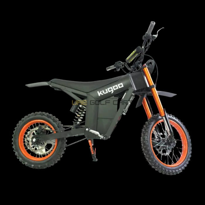 48V 1500W Electric Dirt Bike with 21Ah Battery, Hydraulic Suspension, 14" Front Tire, 12" Rear Tire, 45‑55 km/h Top Speed - Electric Dirt Bikes - Close Up | UAE Golf Cart