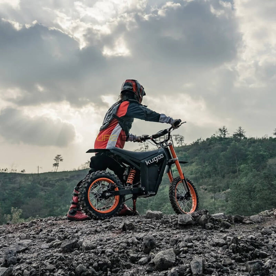 48V 1500W Electric Dirt Bike with 21Ah Battery, Hydraulic Suspension, 14" Front Tire, 12" Rear Tire, 45‑55 km/h Top Speed - Electric Dirt Bikes - Photo 8 | UAE Golf Cart
