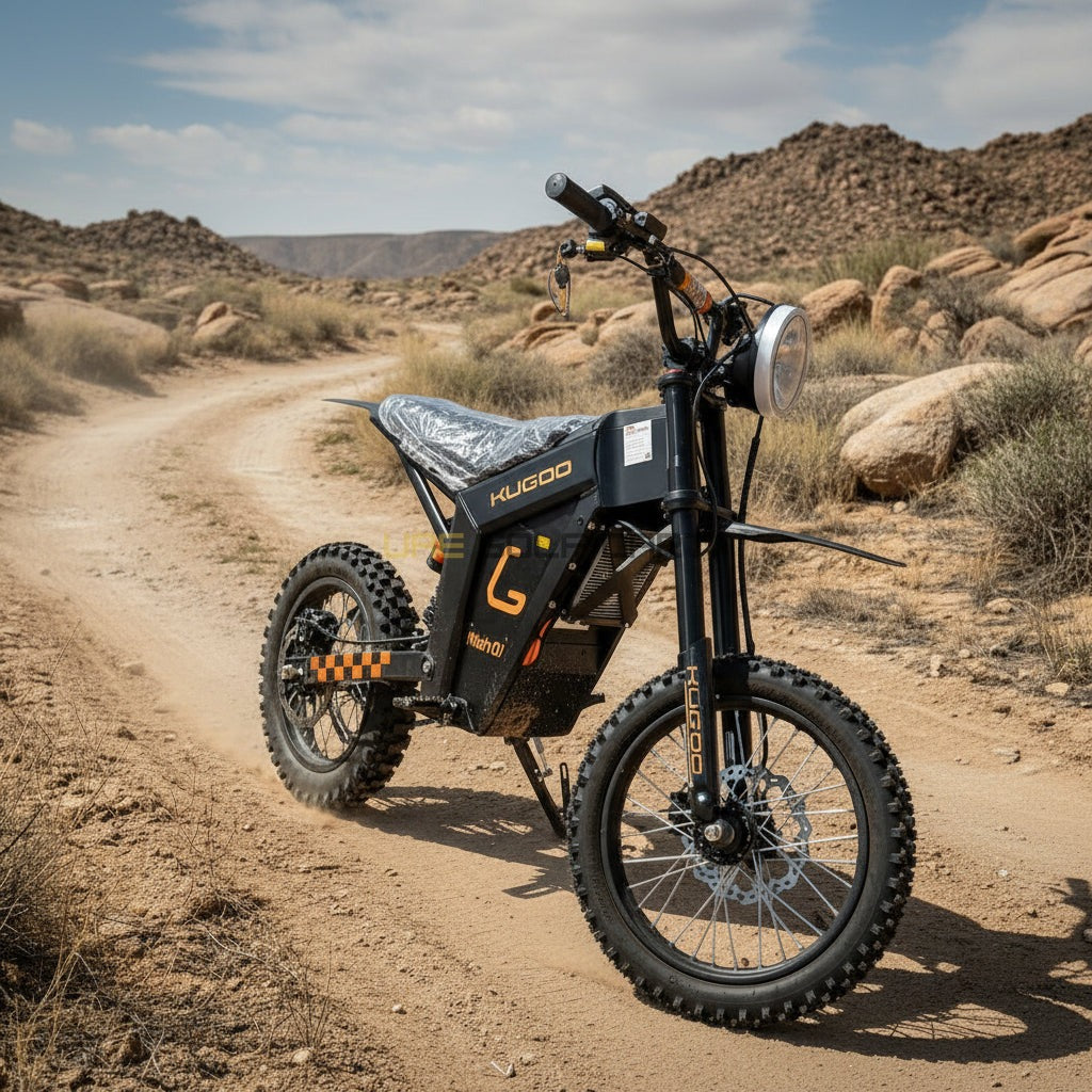 48V 1500W Electric Dirt Bike with 21Ah Battery, Hydraulic Suspension, 14" Front Tire, 12" Rear Tire, 45‑55 km/h Top Speed - Electric Dirt Bikes - Photo 10 | UAE Golf Cart