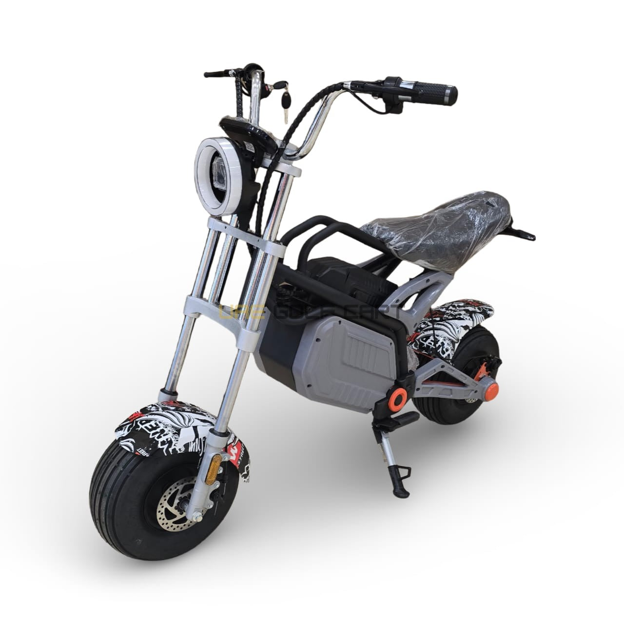 48V 1500W Fat Tire Electric Bike with Smart Shocks and LED Lights - Electric Motorbikes & Mopeds | UAE Golf Cart