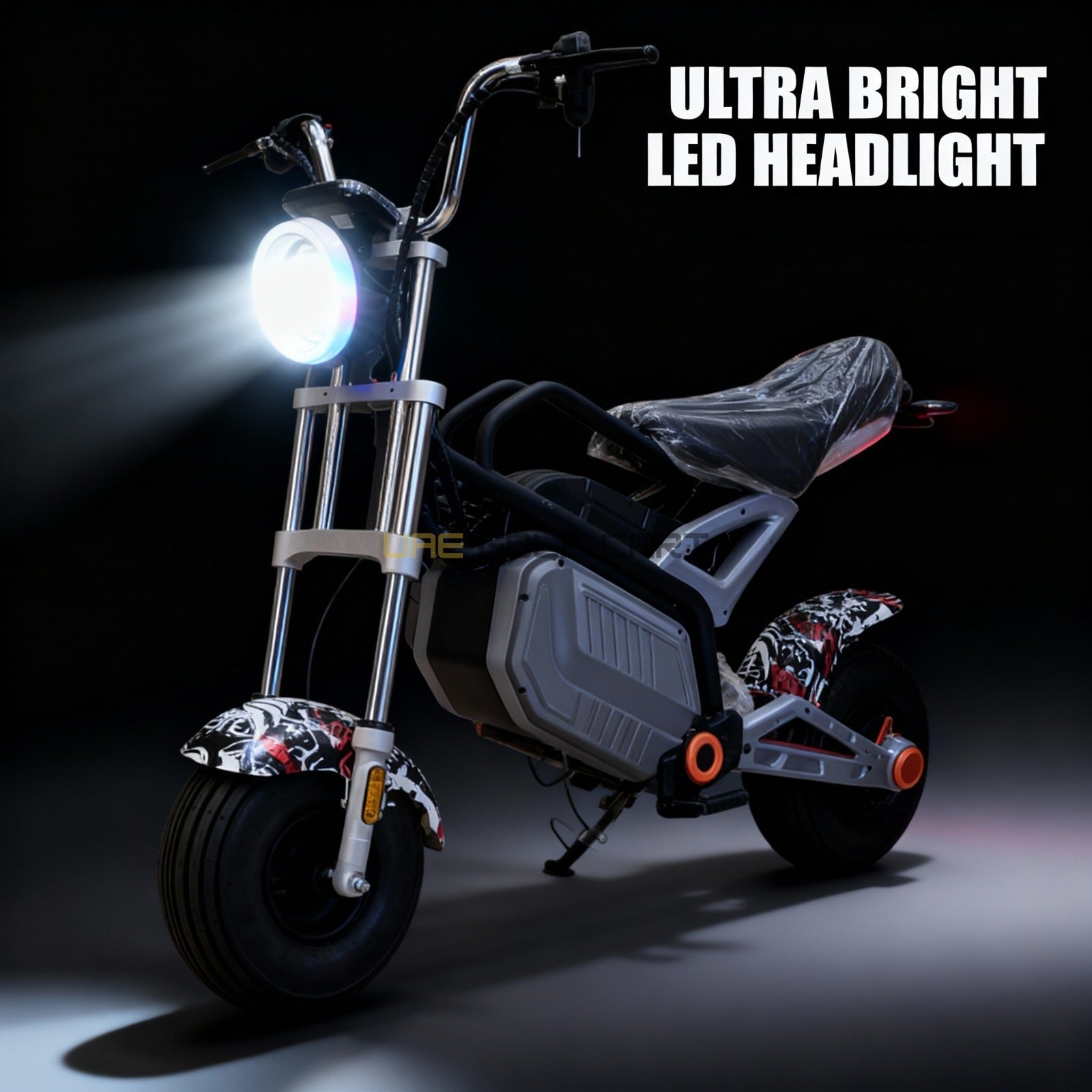 48V 1500W Fat Tire Electric Bike with Smart Shocks and LED Lights - Electric Motorbikes & Mopeds - Photo 13 | UAE Golf Cart