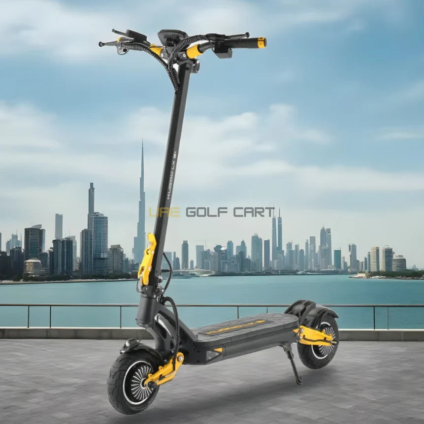 48V 18.2Ah Foldable Electric Scooter with Dual 650W Motors, 50 km/h Top Speed, 70 km Range, 25 kg - Foldable Electric Scooters - Close Up | UAE Golf Cart