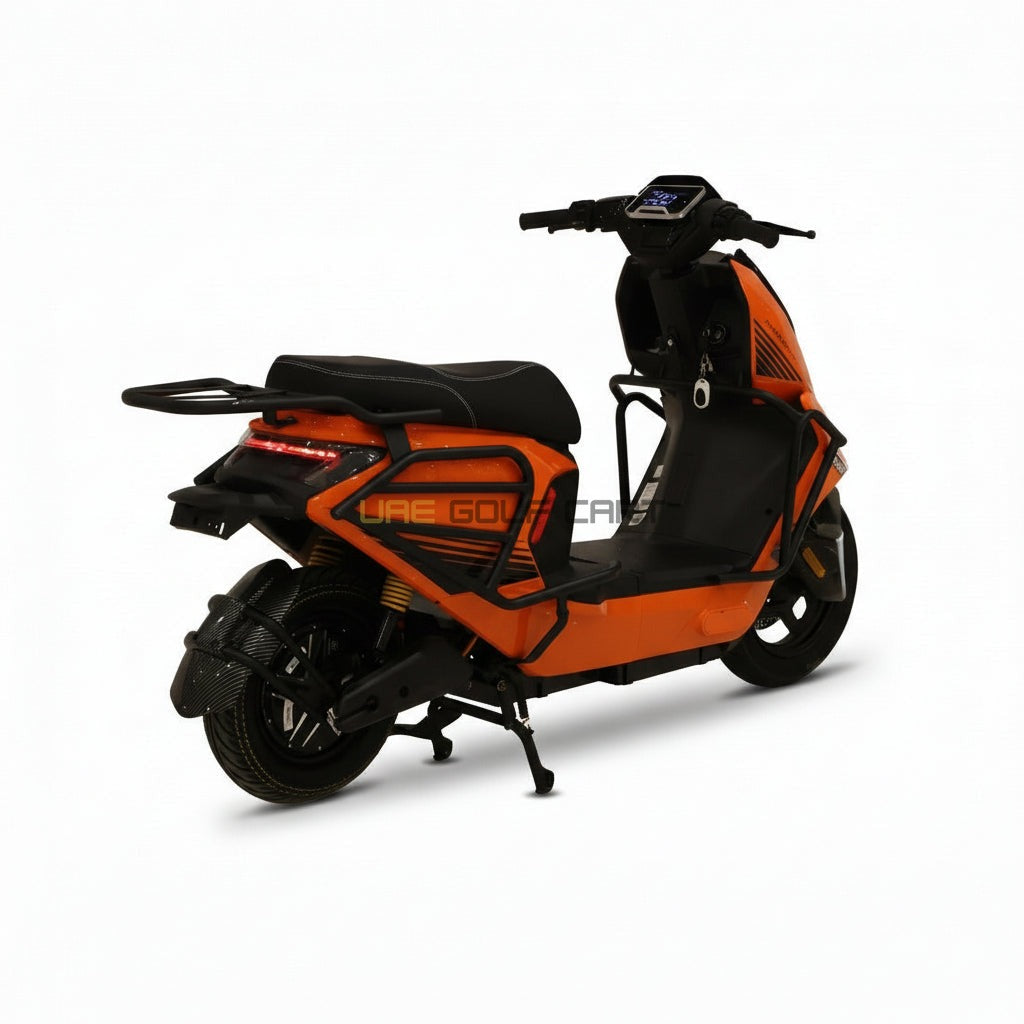 48V 2000W Electric Scooter with Dual Seat and 60 km/h Top Speed - Electric Motorbikes & Mopeds - Close Up | UAE Golf Cart