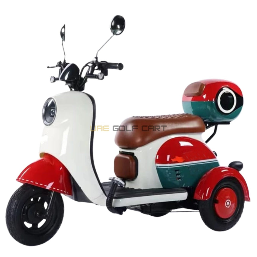 48V 20Ah Electric Parent Child Trike Scooter - 3 Seats, 30km/h Top Speed, 35km Range, 20inch Wheels, 150kg Load - Electric Motorbikes & Mopeds - Photo 4 | UAE Golf Cart